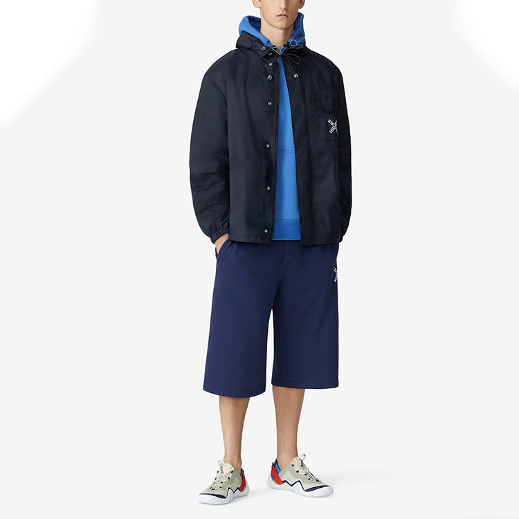 KENZO Men's Large X Logo Rain Jacket Black FB55BL5601NJ-99