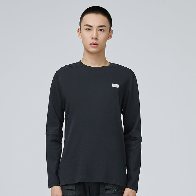 Li-Ning LNG Minimalistic Round Neck Long Sleeves Unisex Black LMMR525-1