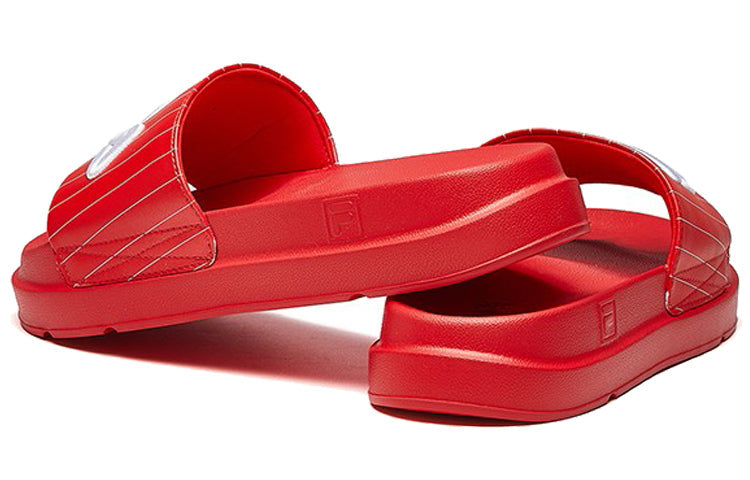 (WMNS) FILA Thick Sole Beach Large Red Slippers F12W024610FRD