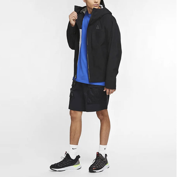 Nike ACG Gore-tex Misery Ridge Solid Color Zipper Hooded Jacket Black CV0635-010