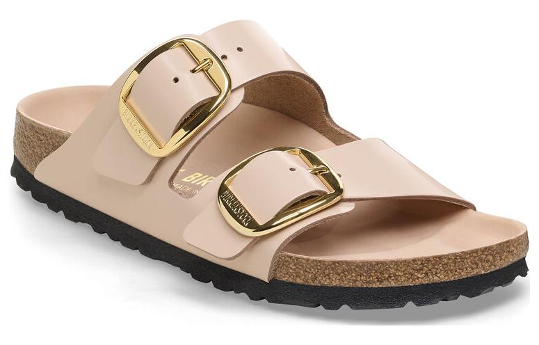 (WMNS) Birkenstock Arizona Big Buckle Nubuk Leather Narrow Fit 'Soft Pink' 1026553