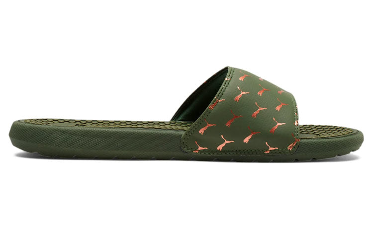 (WMNS) PUMA Cool Cat Bold 2 Slippers Green 375344-03