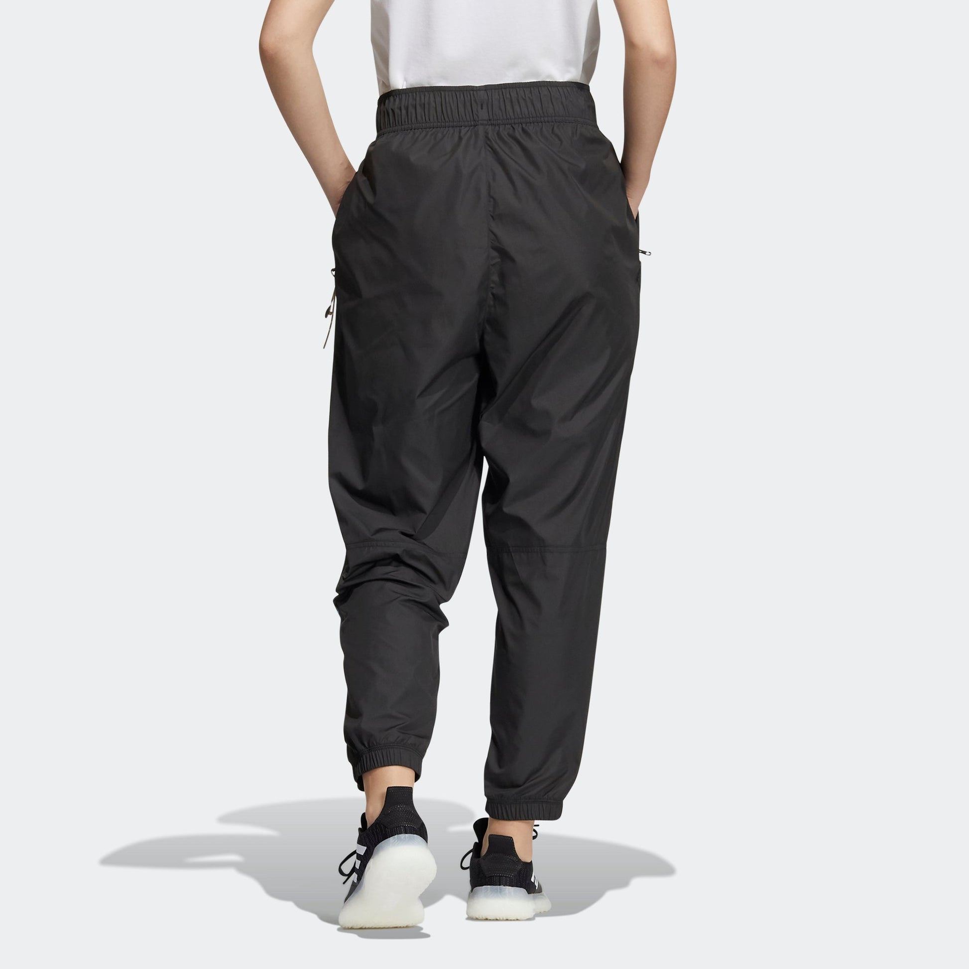 (WMNS) adidas Woven Pants 'Black' HA3630