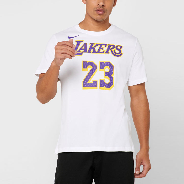 Men's Nike Basketball Casual Sports Short Sleeve White T-Shirt BQ1540-110
