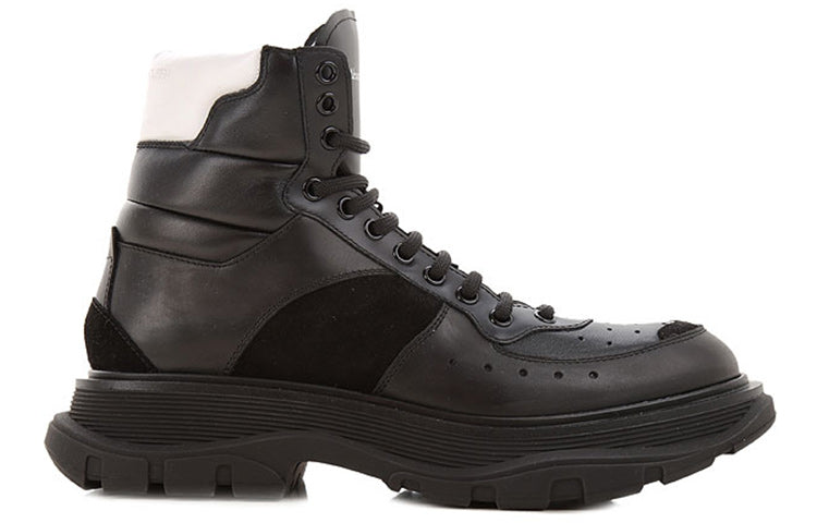 Alexander McQueen Leather Ankle Boots 'Brown Black' 627221WHRH61071