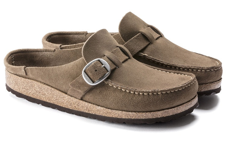 (WMNS) Birkenstock Buckley Suede Leather 'Gray Taupe' 1019490
