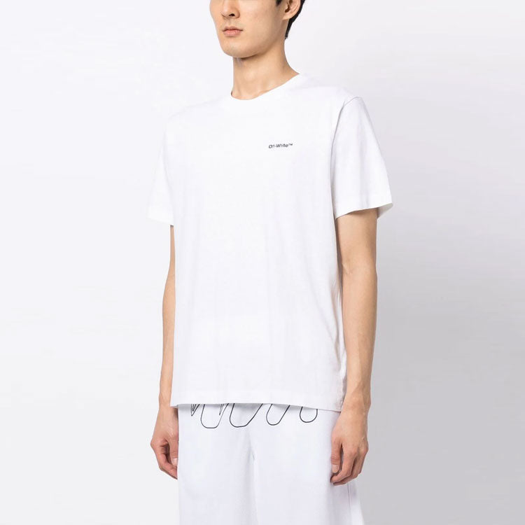 Off-White Logo-Print Diag Tee OMAA027F22JER0166011