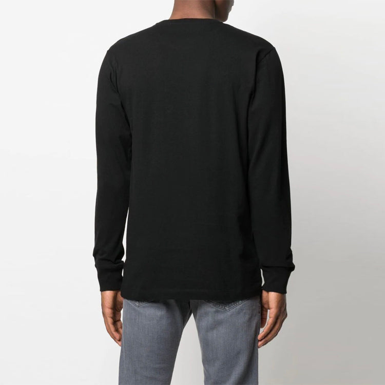 Off-White SS21 Logo Printing Round Neck Pullover Version Black OMAB001S21JER0031001