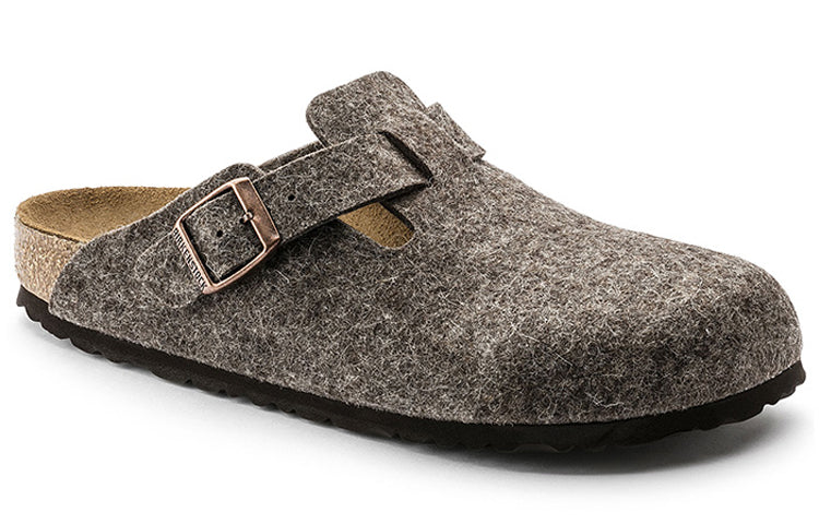 Birkenstock Boston Regular 'Wool Felt Cacao' 0160581