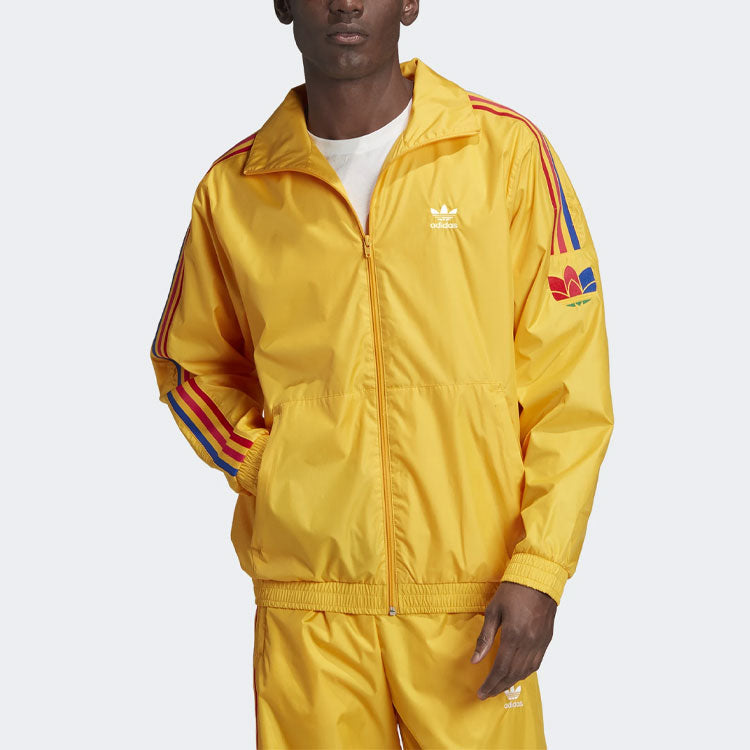 adidas originals Side Stripe Zipper Casual Sports Jacket GE0848