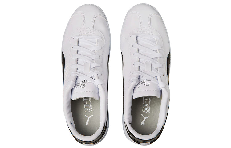PUMA Club SL Casual Skateboarding Shoes White Black 385233-02