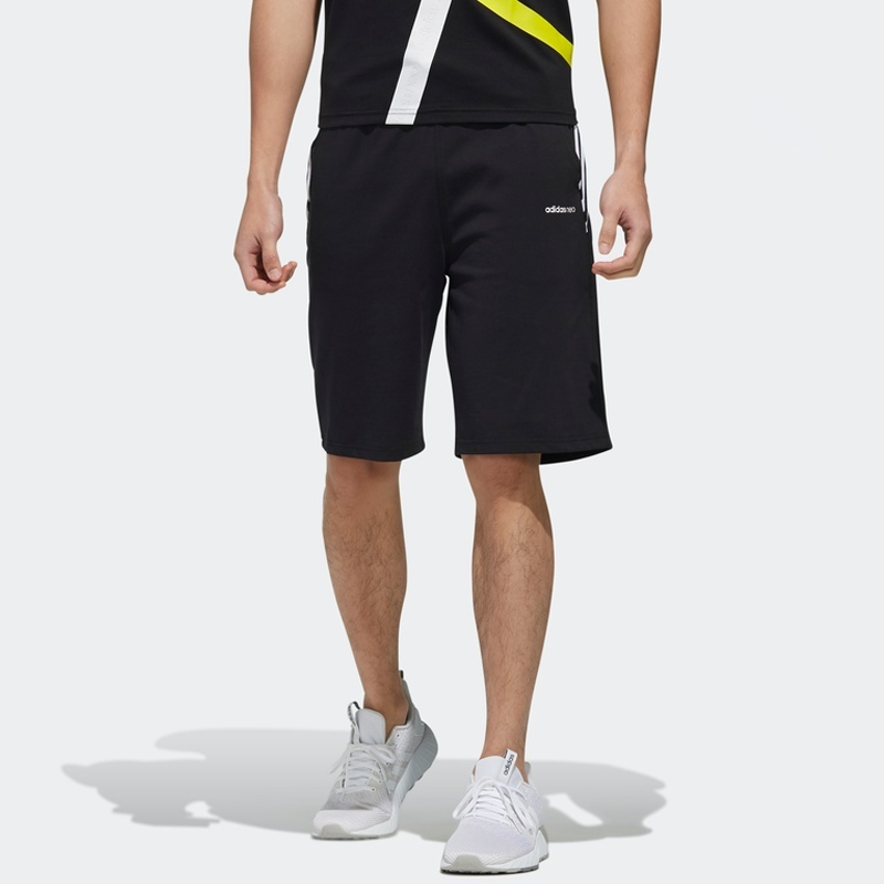 adidas neo Athleisure Casual Sports Shorts Black DZ8720