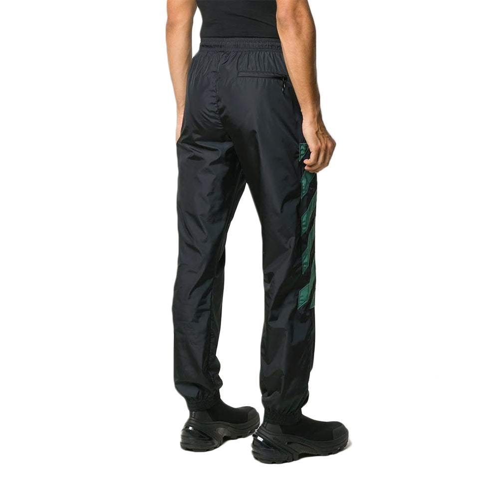Off-White Diag Nylon Track Pant 'Black//White' OMCA086E20FAB0021001