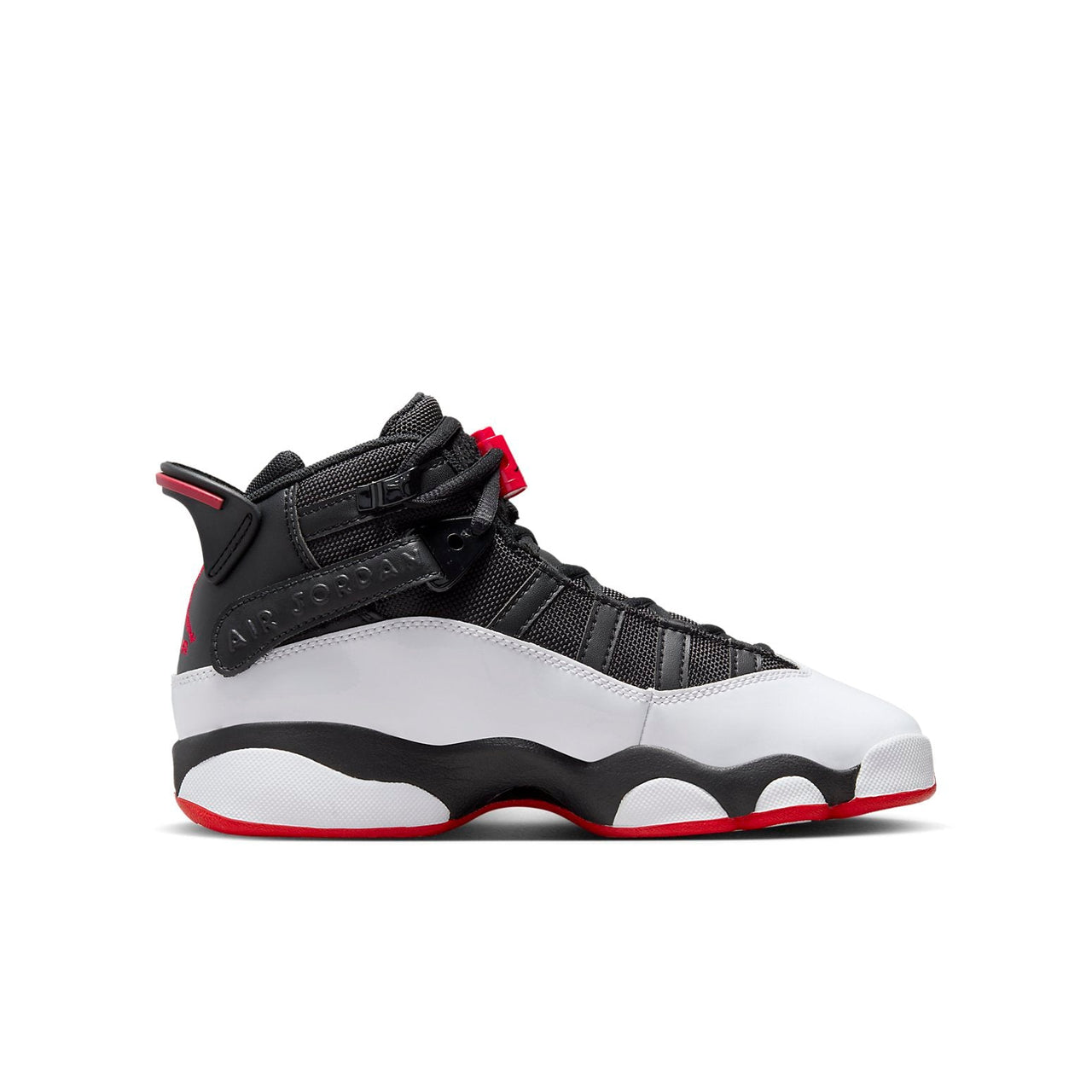 (GS) Air Jordan 6 Rings 'Black Varsity Red' 323419-067