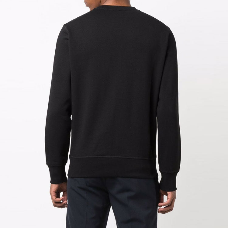 Men's Alexander McQueen FW21 Cartoon Printing Round Neck Long Sleeves Black 666639-QRZ1A-0901