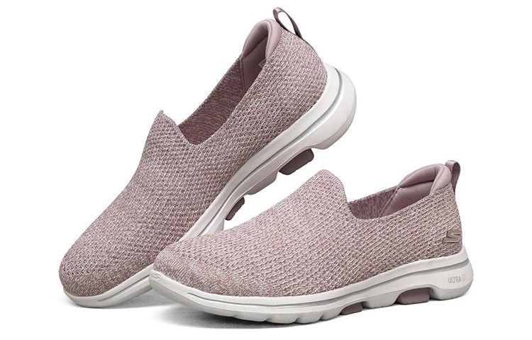 (WMNS) Skechers Go Walk 5 Slip-on Shoes Pink 124162-MVE