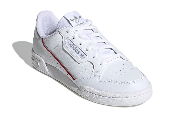 (GS) adidas Continental 80 J 'White Silver Red' FV8199