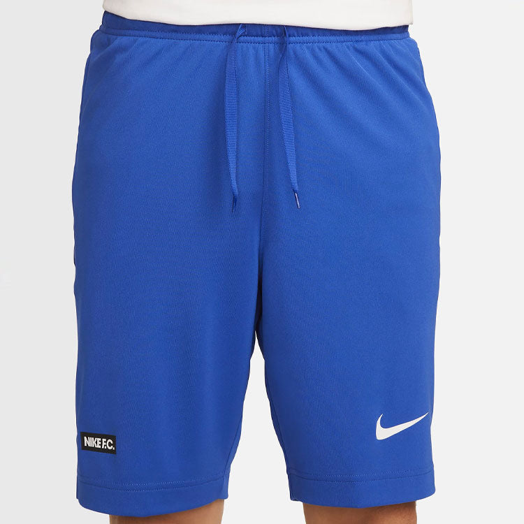 Nike Dri-FIT FC Libero Solid Color Logo Straight Sports Shorts Blue DH9664-480