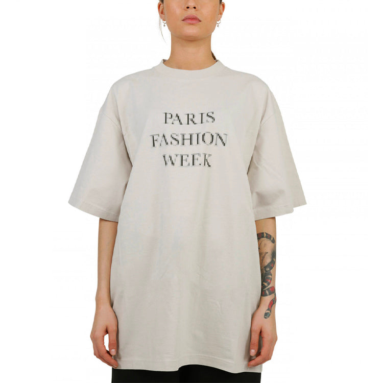 Balenciaga SS21 Logo Letter Pattern Male Grey 651795TKV842984