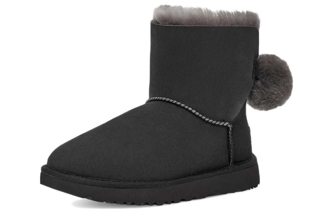 (WMNS) UGG Mini Bailey Fuzzy Bow 'Black' 1132018-BLK