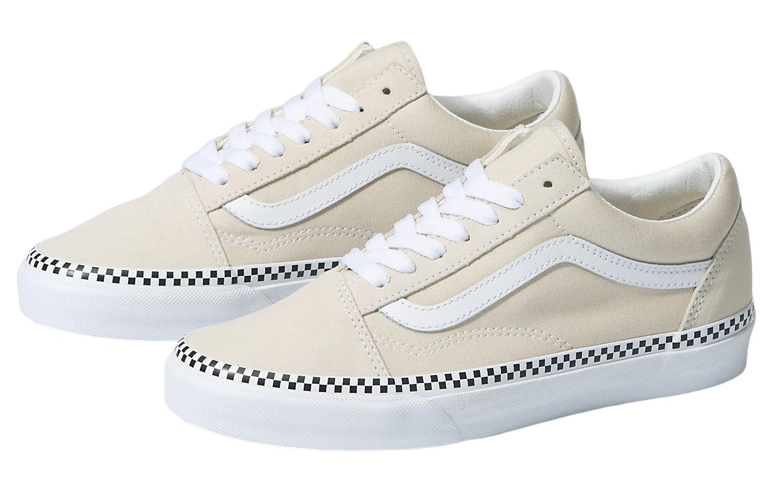 Vans Old Skool Checkerboard Foxing Turtl 'White' VN0A7Q2JDJR
