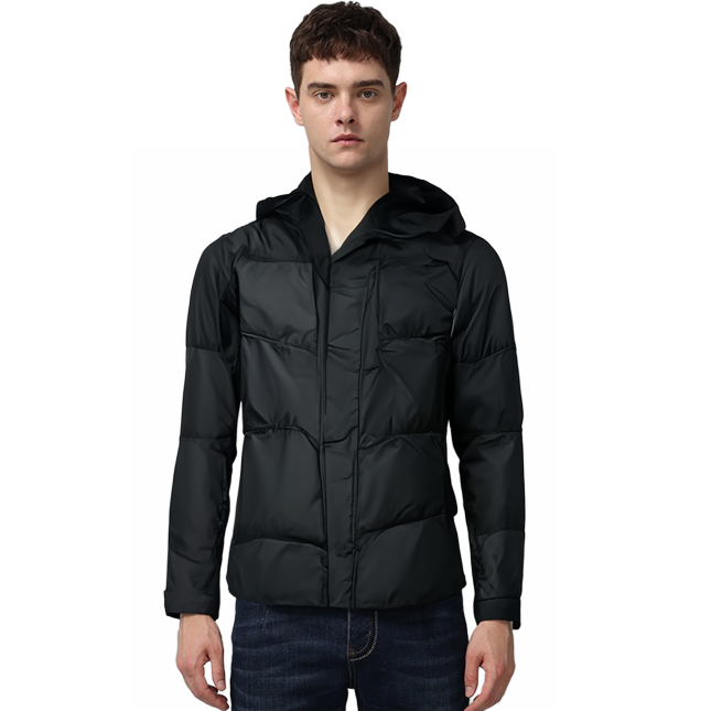 Skechers Logo Printed Down Jacket 'Black' L423M149-03B6