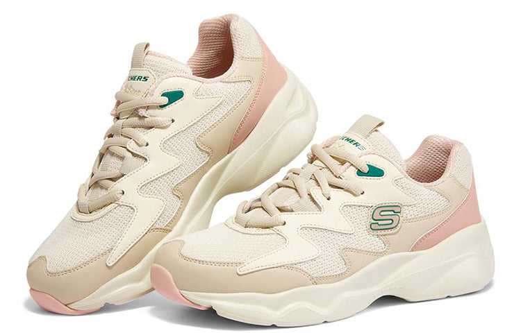 (WMNS) Skechers D Lites Airy Low-Top Running Shoes White 896041-OFPK