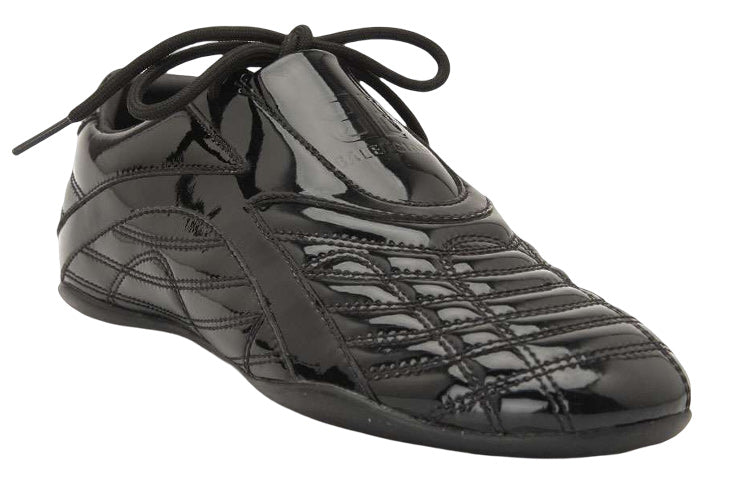 (WMNS) Balenciaga Zen Sneakers 'Shiny Patent Black Leather' 617539W2QA11000