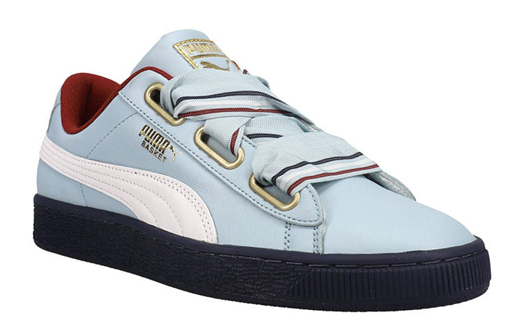 (WMNS) PUMA Basket Heart New School Casual Shoes Blue/Black 367734-02