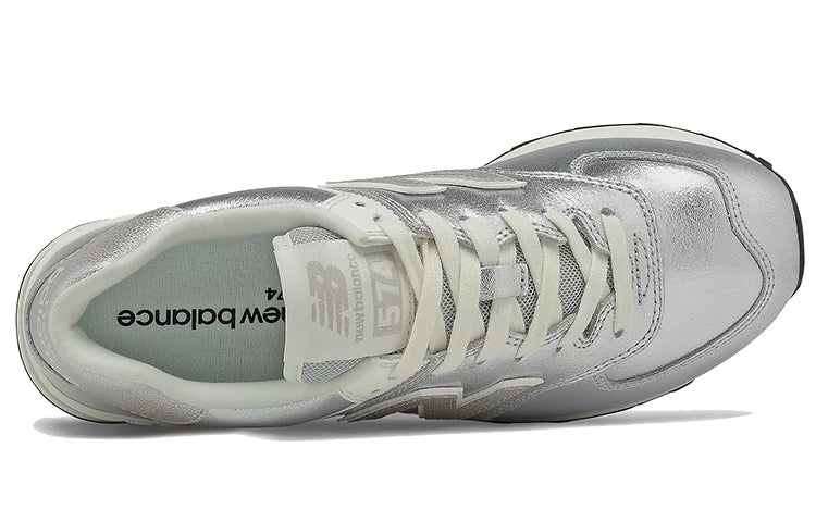 (WMNS) New Balance 574 v2 Sneakers Silver/White WL574PR2