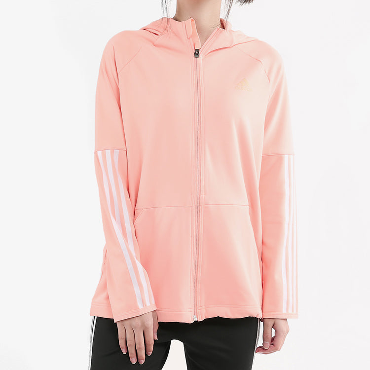 (WMNS) adidas 3S Fz Hoodie Training Hooded Jacket Pink EB5594
