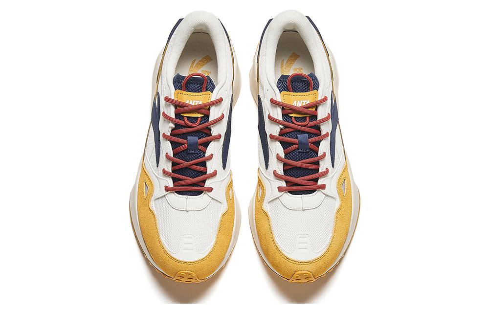 ANTA Heritage Low 'White Yellow Navy' 112348878-4
