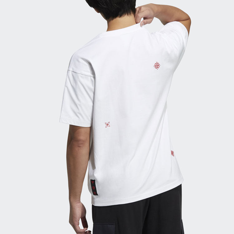 adidas originals CNY limited Round Neck Short Sleeve White HD0327