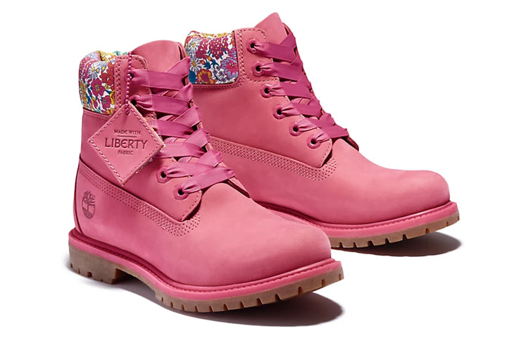 (WMNS) Timberland Made With Liberty Fabrics 6 Inch Boots 'Pink' A42CXD56