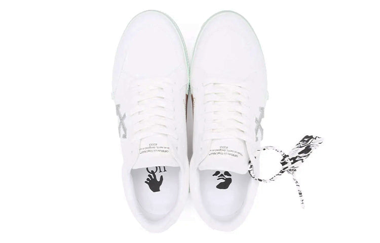 Off-White Low Vulcanized Canvas Sneaker 'White Green Orange' OMIA085F21FAB0010151