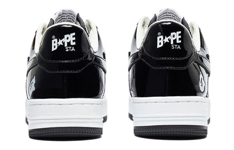 (WMNS) A BATHING APE Bape Sta 'Black White' 1I70-291-001-BLACK