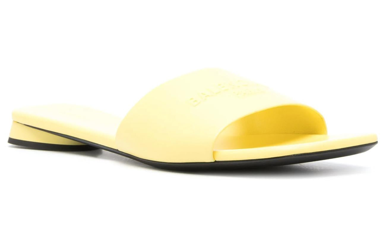 (WMNS) Balenciaga Duty Free Flat Sandal 'Yellow' 787293WBCW07009