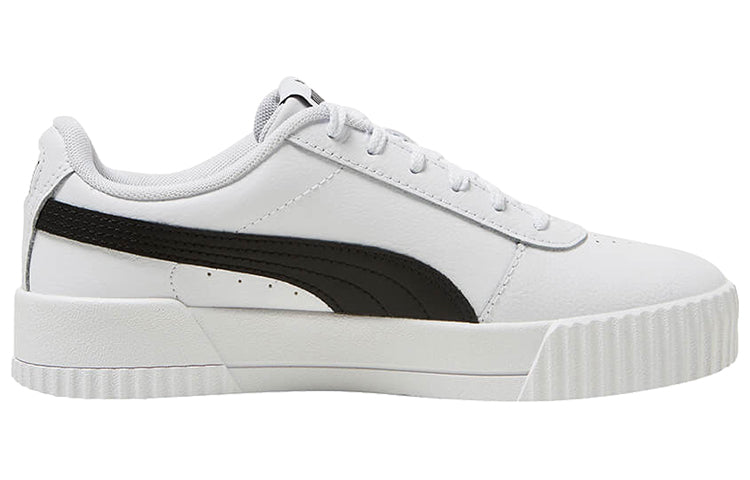 (WMNS) PUMA Carina Leather 'White Black' 370325-33