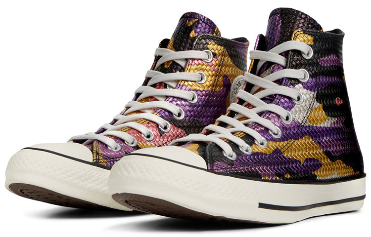Converse Chuck Taylor All Star Metallic Camo High Top 'White Purple' 165822C