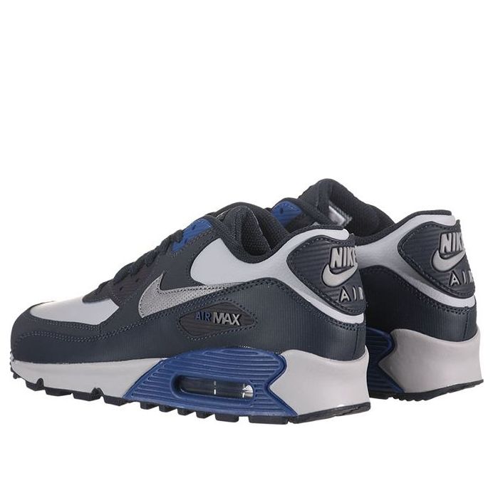 (GS) Nike Air Max 90 'Dark Obsidian Metallic Cool Grey' 307793-405