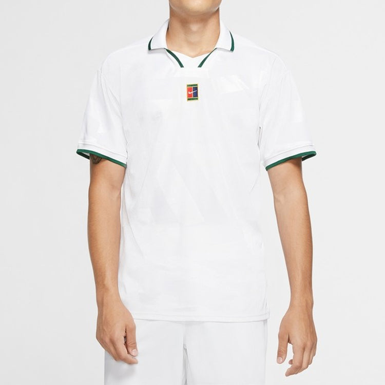 Nike Court Breathe Slam Tennis Polo Shirt 'White' CK9796-100