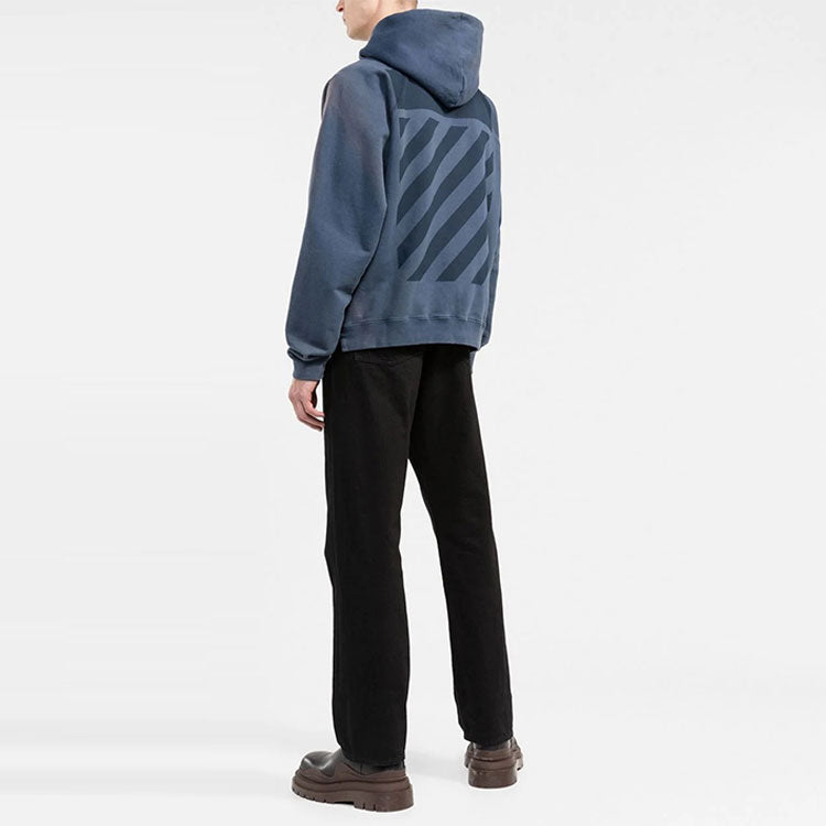 Men's Off-White SS22 Gradient Raglan Sleeve Pullover Blue OMBB096S22FLE0024646