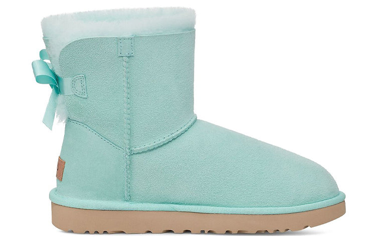 (WMNS) UGG Mini Bailey Bow II Boot 'Sky Blue' 1016501-SKY
