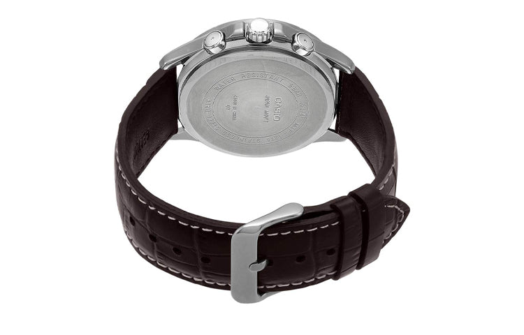 CASIO ENTICERSeries es Men's Waterproof Unisex Mens Brown Analog MTP-1374L-9AV