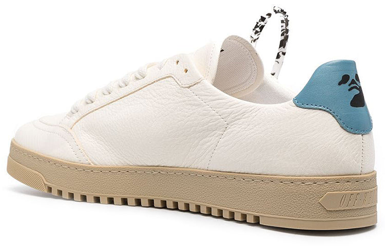 Off-White Dunk Low Spliced Laces 'White Blue Tan' OMIA042R21LEA0010110