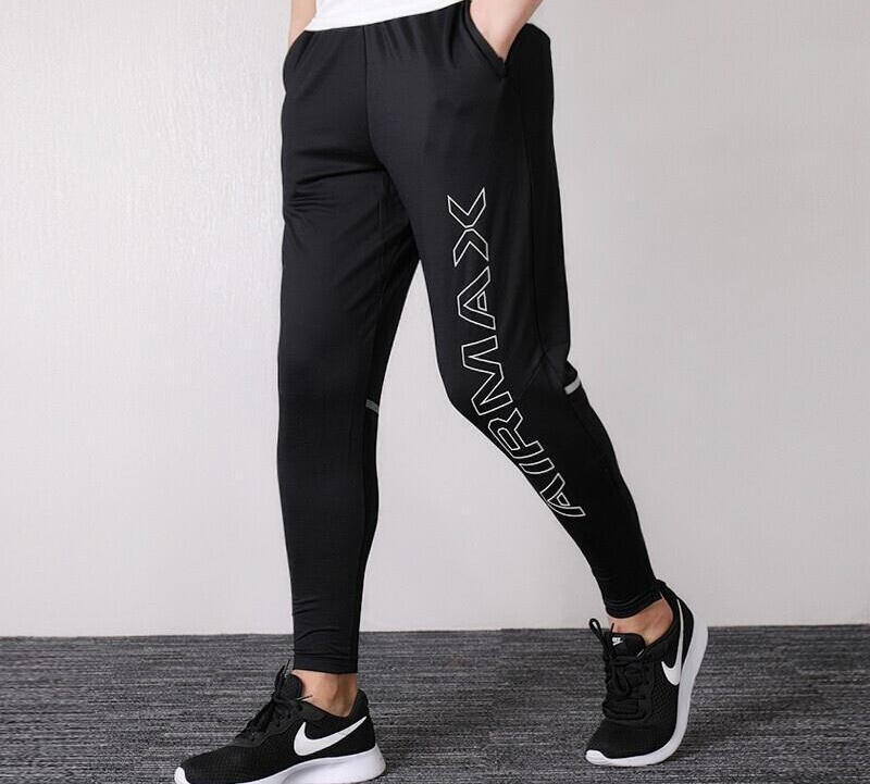 Nike Air Max Letter Logo Casual Sports Trousers Men's Black AT7625-010