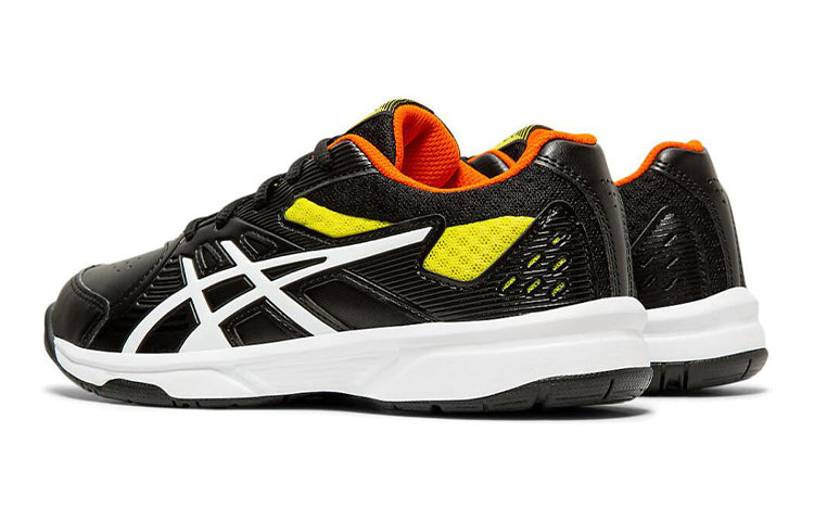 (GS) ASICS Court Slide Clay 'Black White Yellow' 1044A006-001