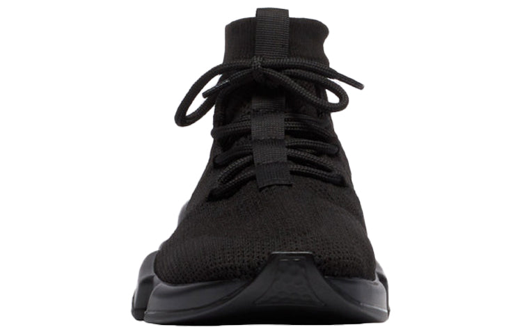 (WMNS) Balenciaga Speed Lace Up Trainer 'Knitted Black' 559353W1HP01000