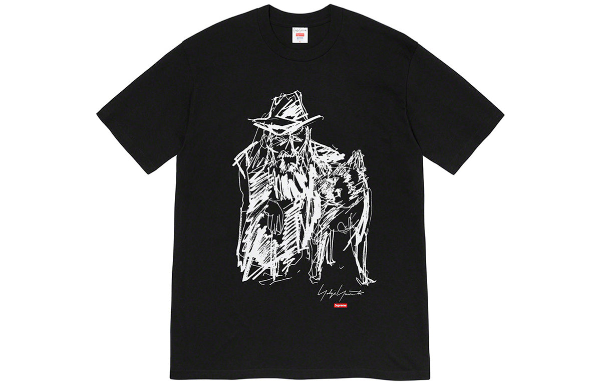 Supreme FW20 Week 4 x Yohji Yamamoto Tee 'Black White' SUP-FW20-099