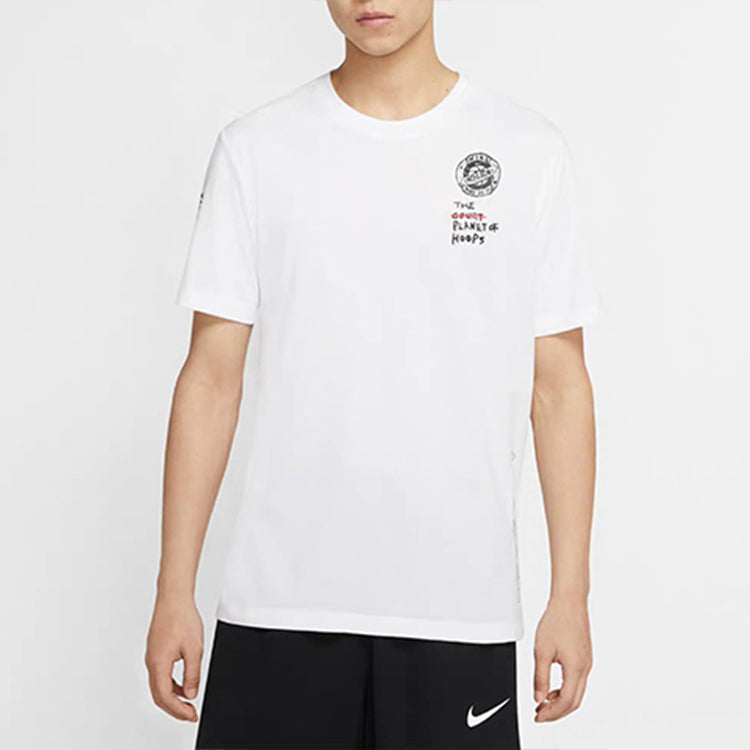 Nike Summer Hoops Basketball Short Sleeve White CW4817-100